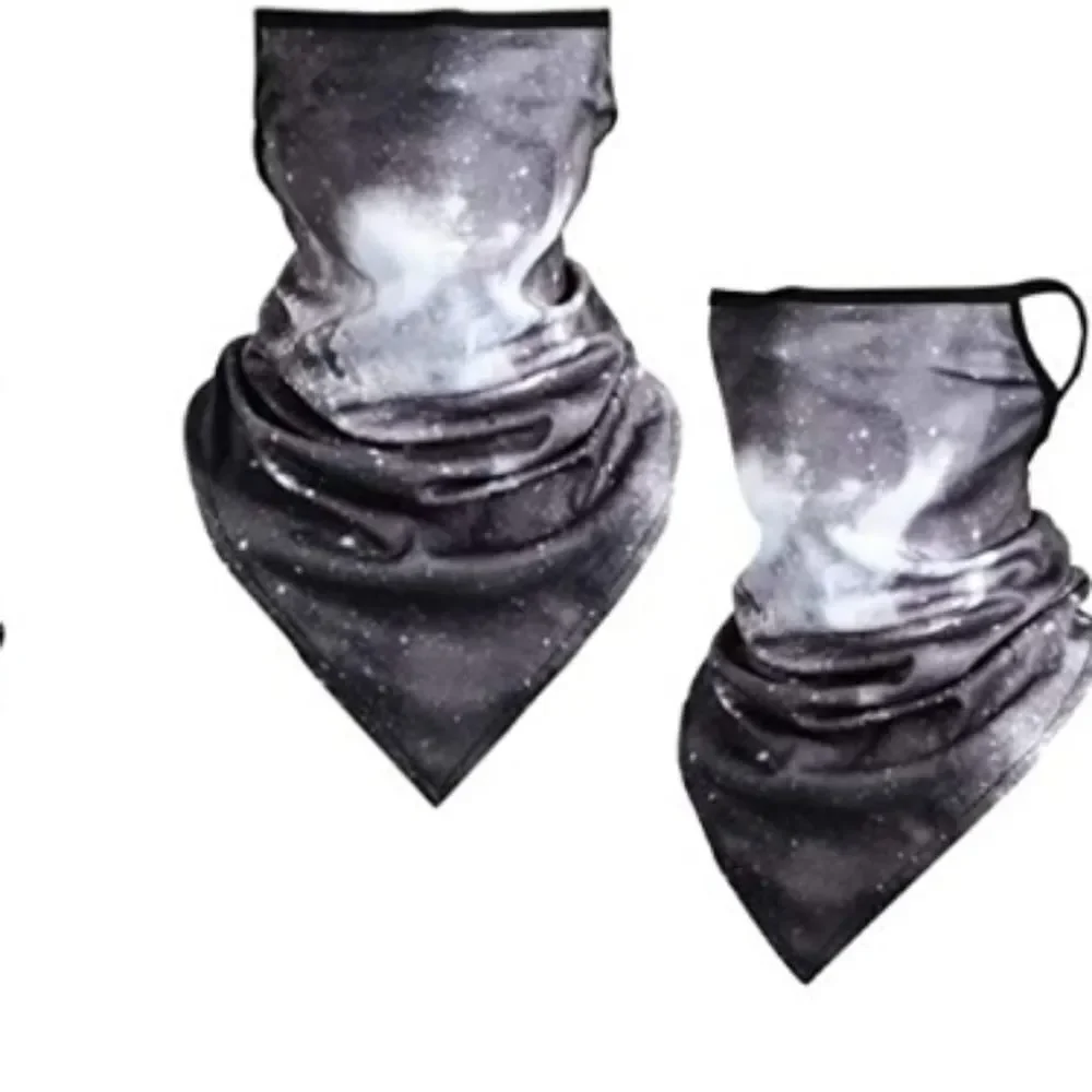 black gray Galaxy face Mask ear loop Gaiter